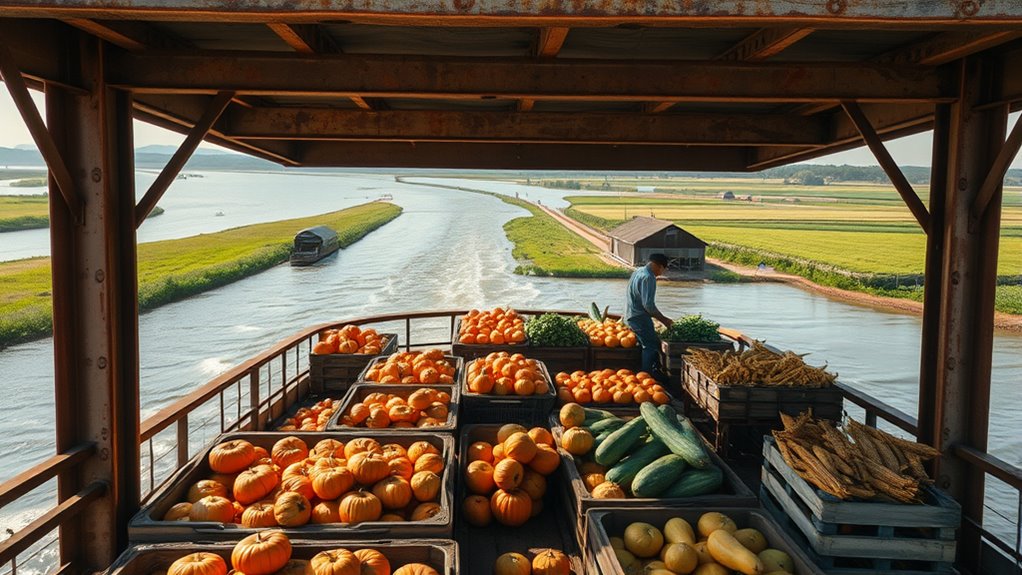 mississippi river farm trade