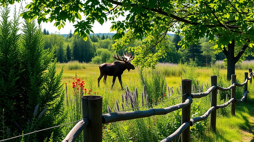 moose fences wildlife gardens