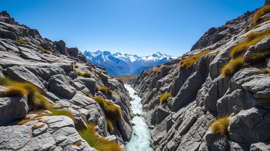 mountain water diversion channels