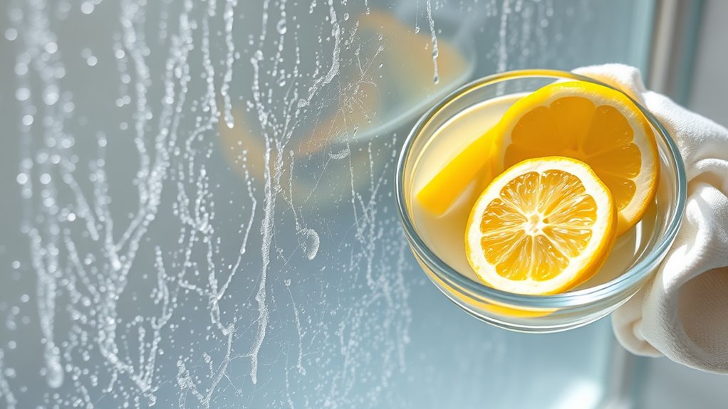 natural hard water stain removal