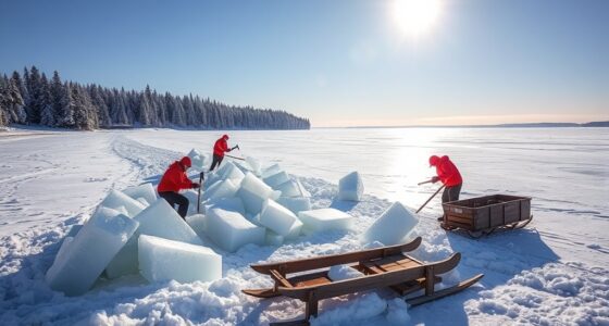 northern lakes ice harvesting