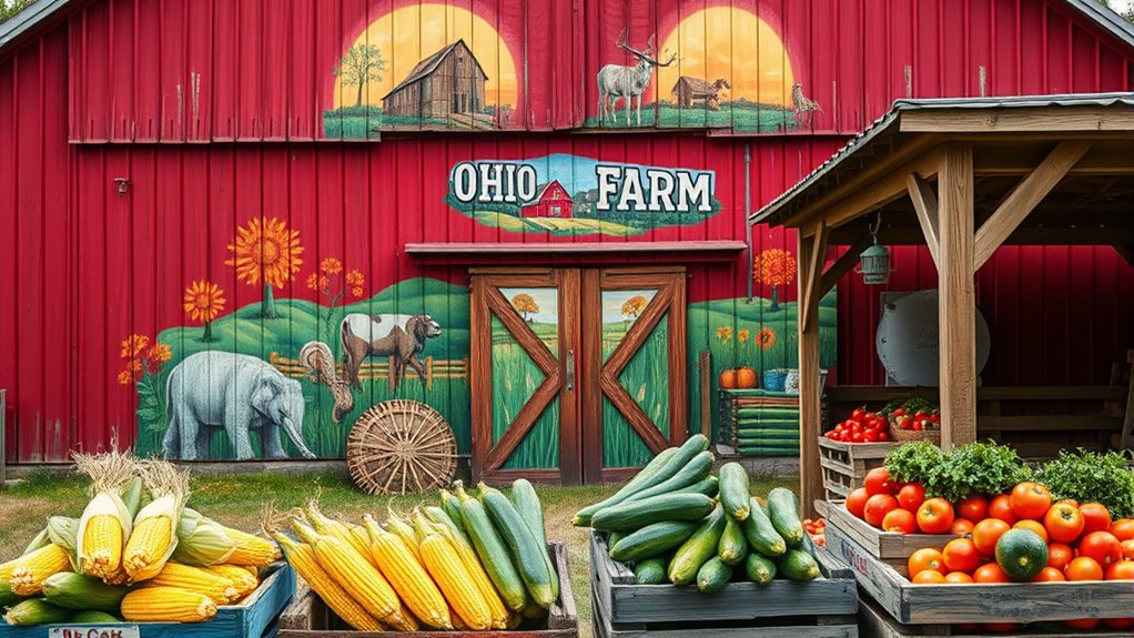 ohio barn murals roadside markets