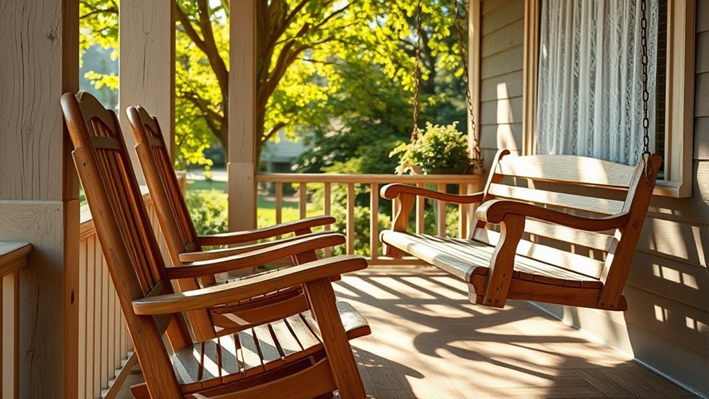 outdoor comfort with rustic charm