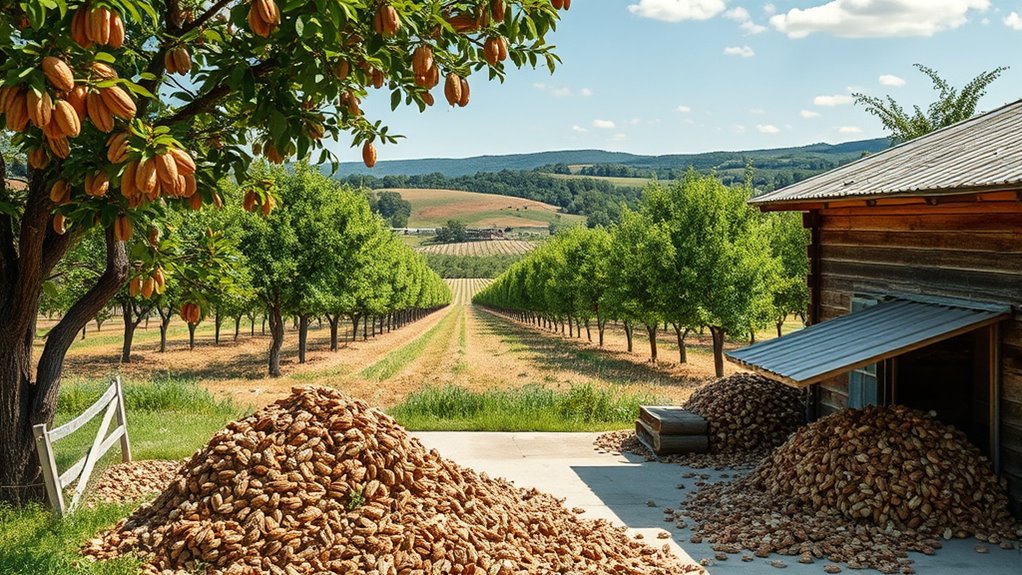 pecan orchards and shelling houses