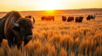 plains bison to cattle