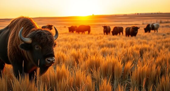 plains bison to cattle