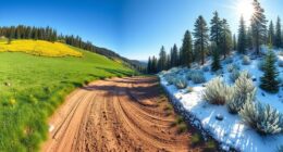 rural roads converting to ski routes