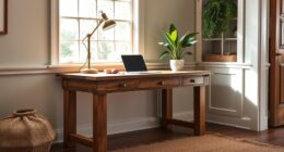 rustic home office desk