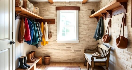 rustic storage for clutter