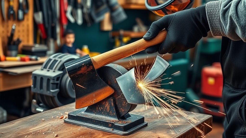 safe blade sharpening techniques