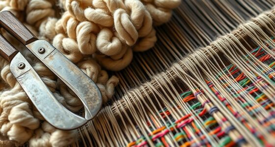 shearing carding weaving processes