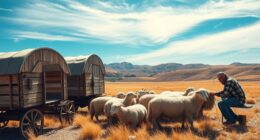 sheep wagons shearing montana