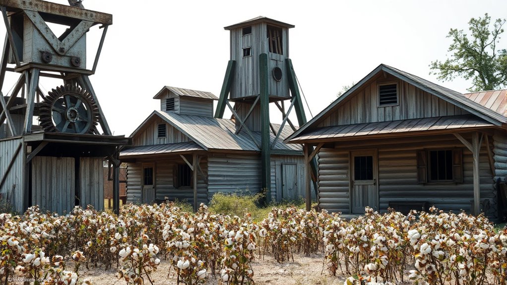 simple rural sharecropper cabins