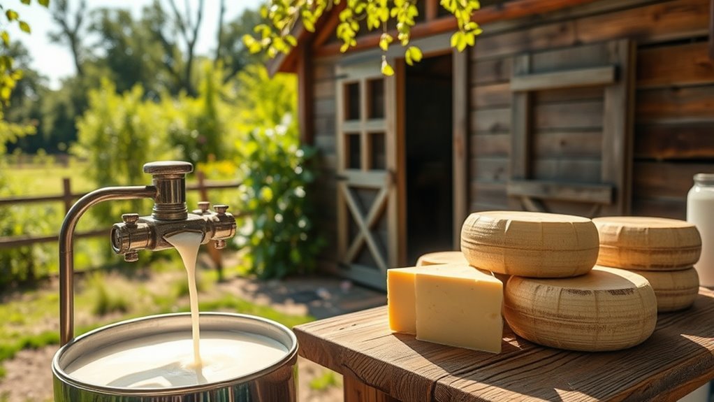 small farm dairy production