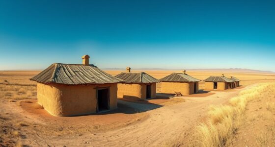 sod houses on plains
