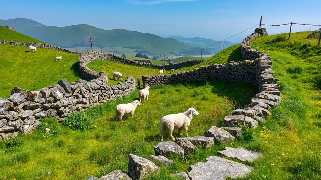 stone walls shape grazing lands