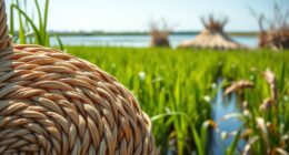 sweetgrass basket harvesting