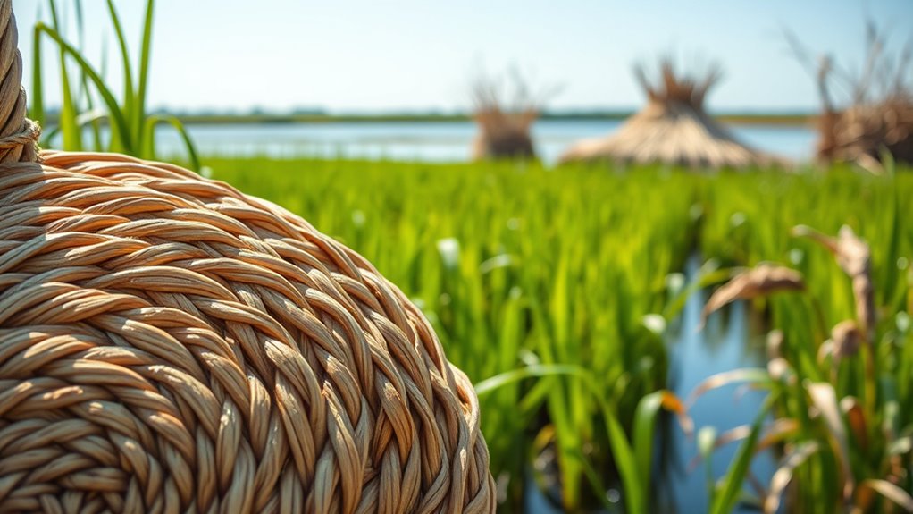 sweetgrass basket harvesting
