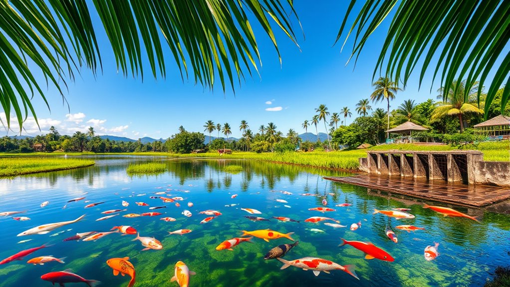 traditional eco friendly fishpond management