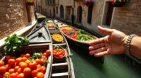 transporting produce via canals