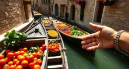 transporting produce via canals