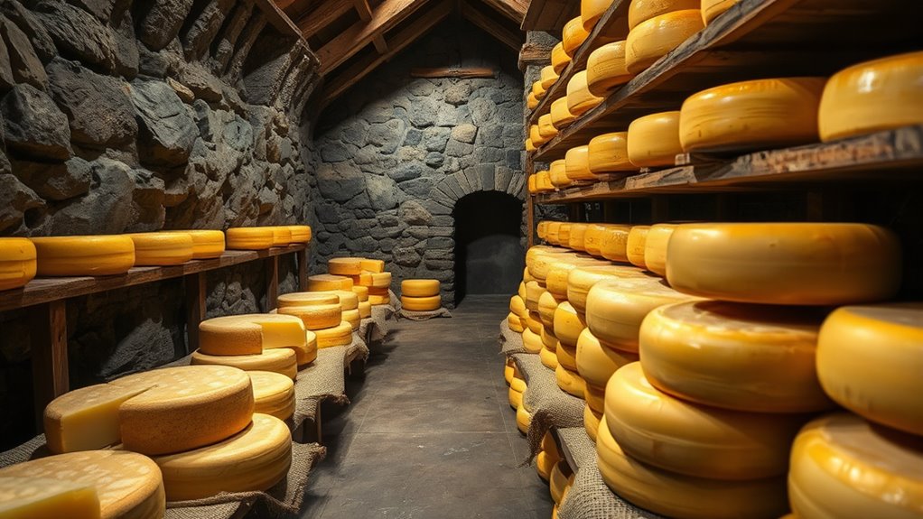 underground caves for cheese