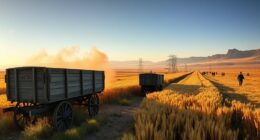 wagons wheat and war