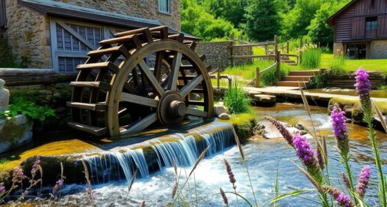water powered grinding mills