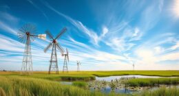 windmills and water sources