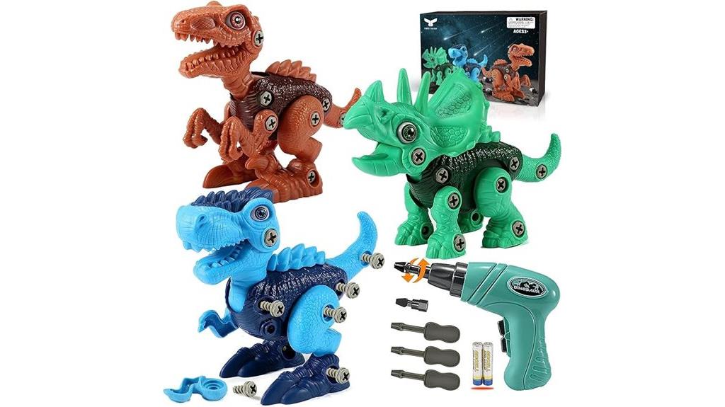 dinosaur take apart electric drill