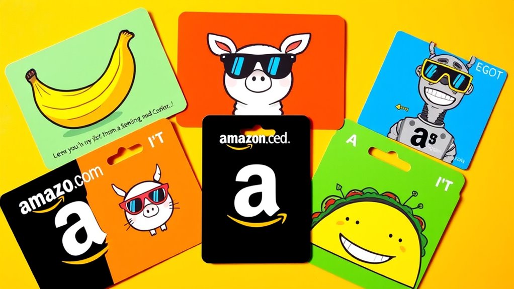 fun amazon gift card designs
