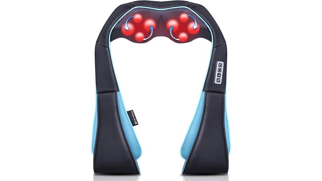 heat enabled neck massager