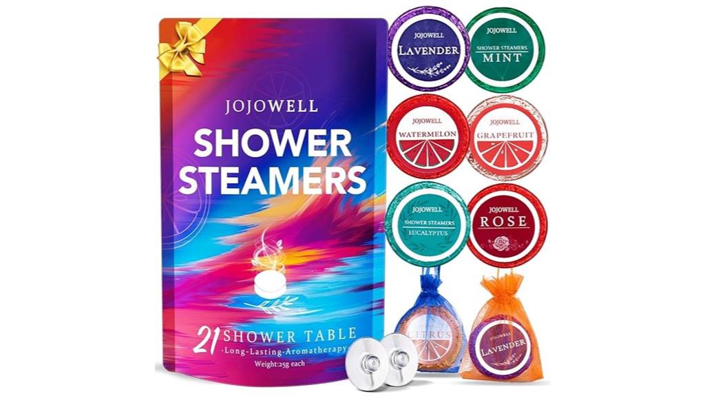 relaxing shower steamers set