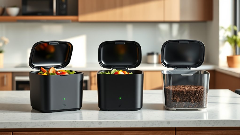 top electric kitchen compost bins