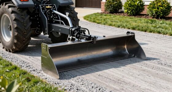 top box blade grading attachments