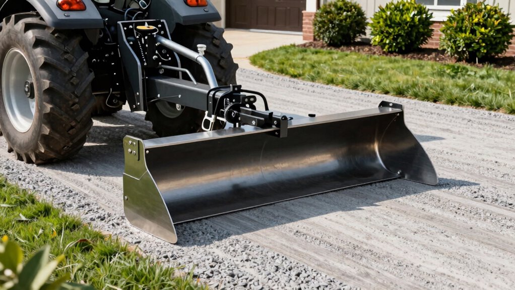 top box blade grading attachments