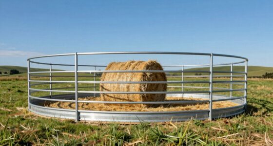 top round bale feeders