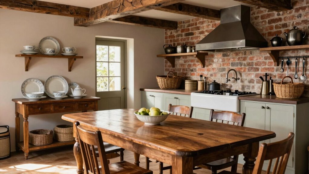 balanced farmhouse modern living