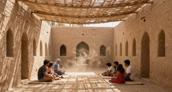 courtyards shielded families from heat