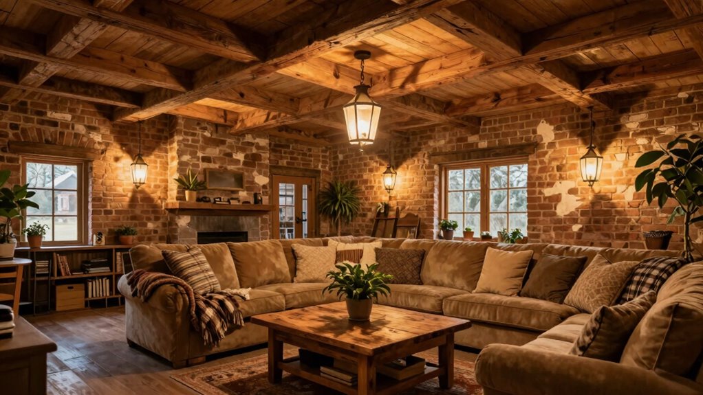 create cozy farmhouse ambiance