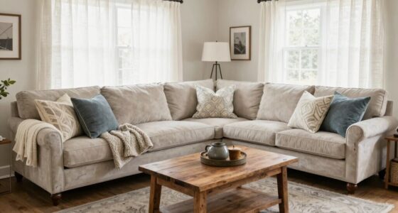 custom farmhouse sectional styling