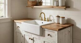 custom farmhouse vanity styling