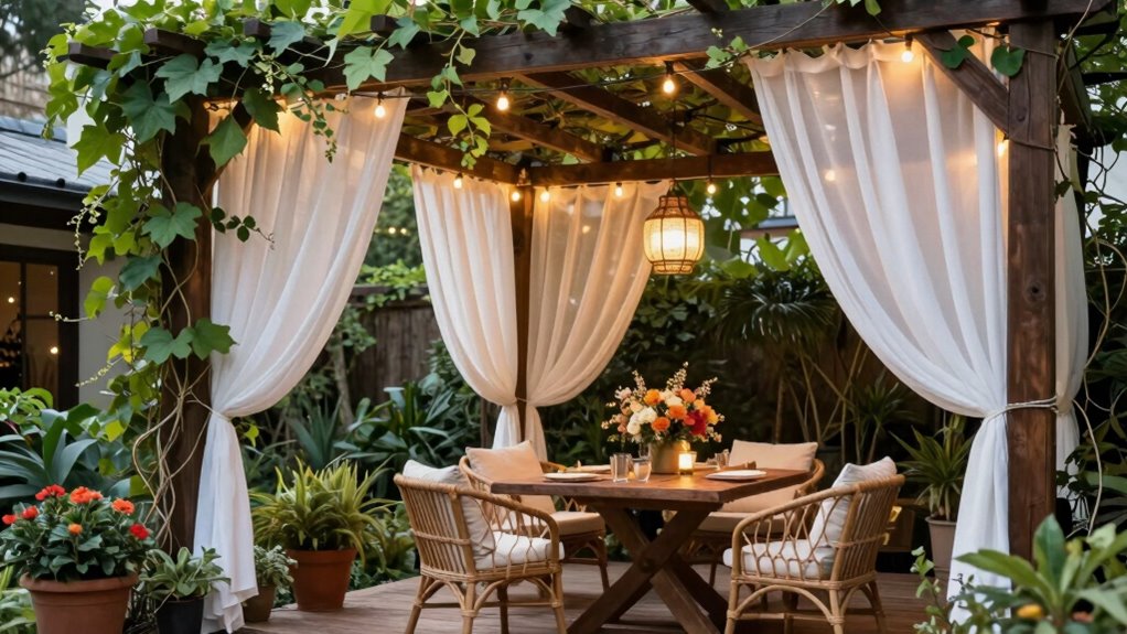 custom outdoor pergola styling