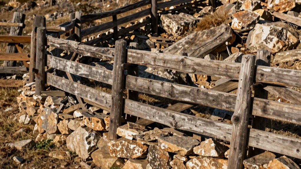 durable handmade rock fencing