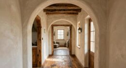 elegant curved farmhouse entrances