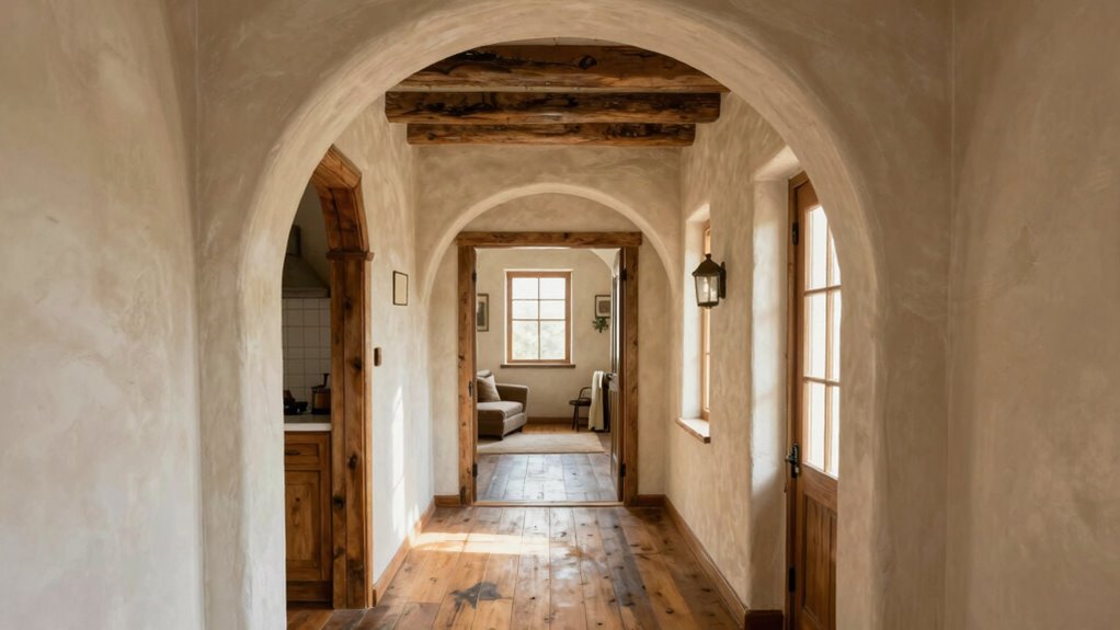 elegant curved farmhouse entrances