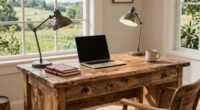 farmhouse desk size guide