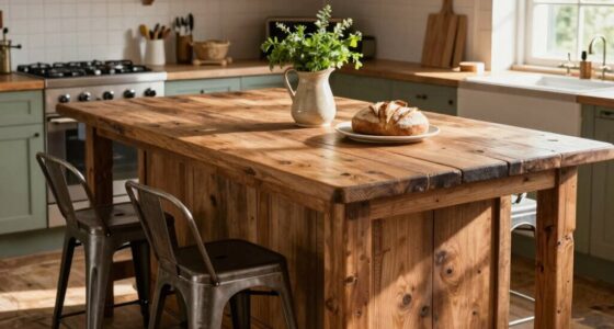 farmhouse kitchen island sizes