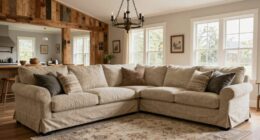 farmhouse sectional sofa sizing