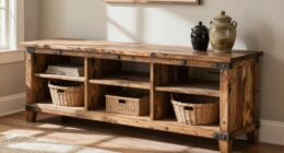 farmhouse tv stand dimensions